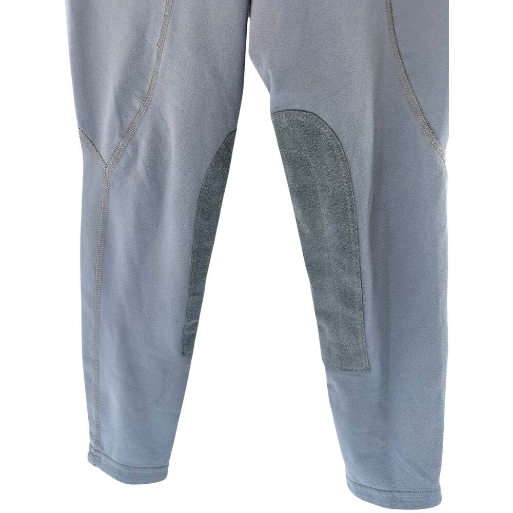 Kerrits Girl's Gray Drawstring Stretch Equestrian Riding Leggings Large - Picture 7 of 13